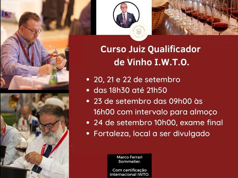 Curso de Juiz Qualificador de Vinho IWTO