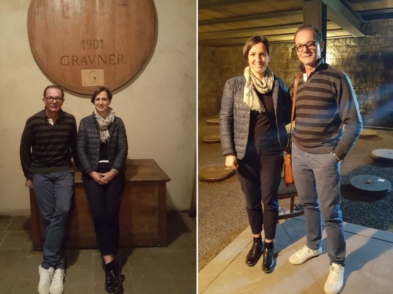 Mateja Gravner abriu as portas da vinicola do pai com admiravel disponibilidade